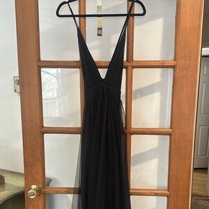 Chic Black Backless Dress